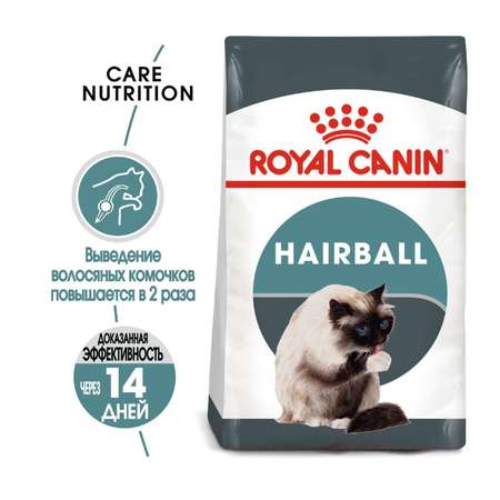 Корм сухой для кошек ROYAL CANIN Hairball Care 400г для профилактики образования волосяных комочков в желудочно-кишечном тракте