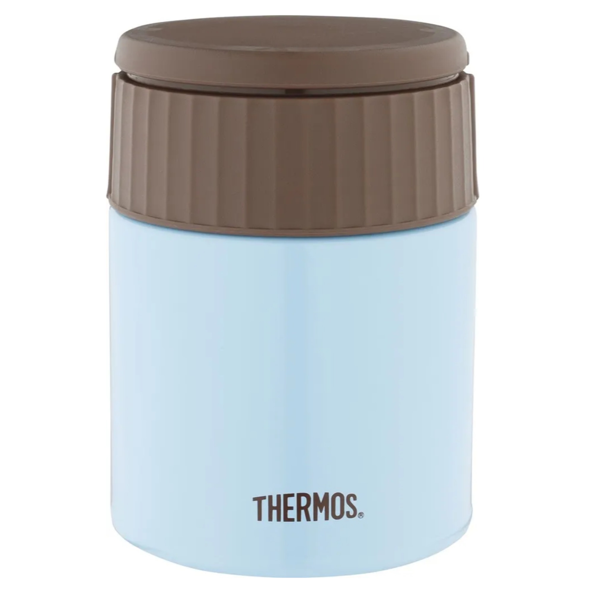 Термос для туризма THERMOS JBQ-400-AQ 0.4л. голубой/коричневый (924698) - фото 1