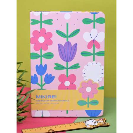 Блокнот iLikeGift Glade of flowers pink 96 листов