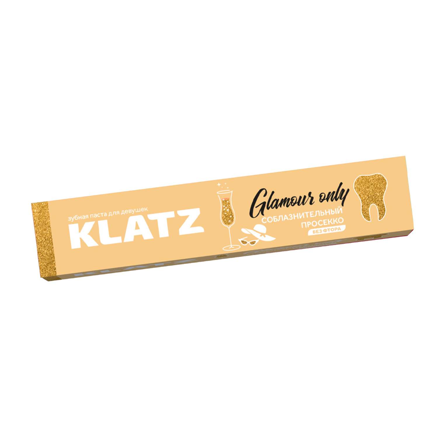 Зубная паста KLATZ GLAMOUR ONLY без фтора 75мл - фото 4