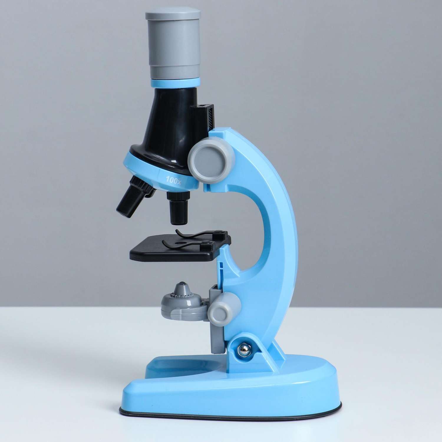 Микроскоп Sima-Land «Юный ботаник» кратность до х1200 синий подсветка - фото 4