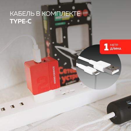 Сетевое зарядное устройство More Choice NC46a