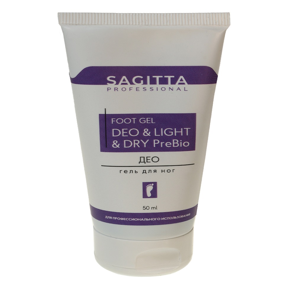 Гель для ног SAGITTA PROFESSIONAL Deo Light Dry PreBio 50 мл - фото 1