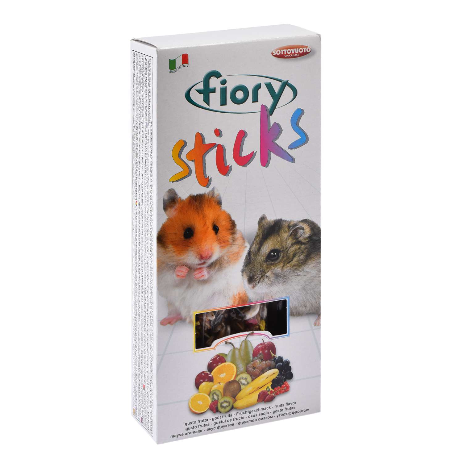 Лакомство для хомяков Fiory Sticks Палочки с фруктами 50г 2шт - фото 1