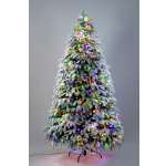 Искусственная елка Crystal Trees Власта заснеженная с вплетенной гирляндой 210 см.