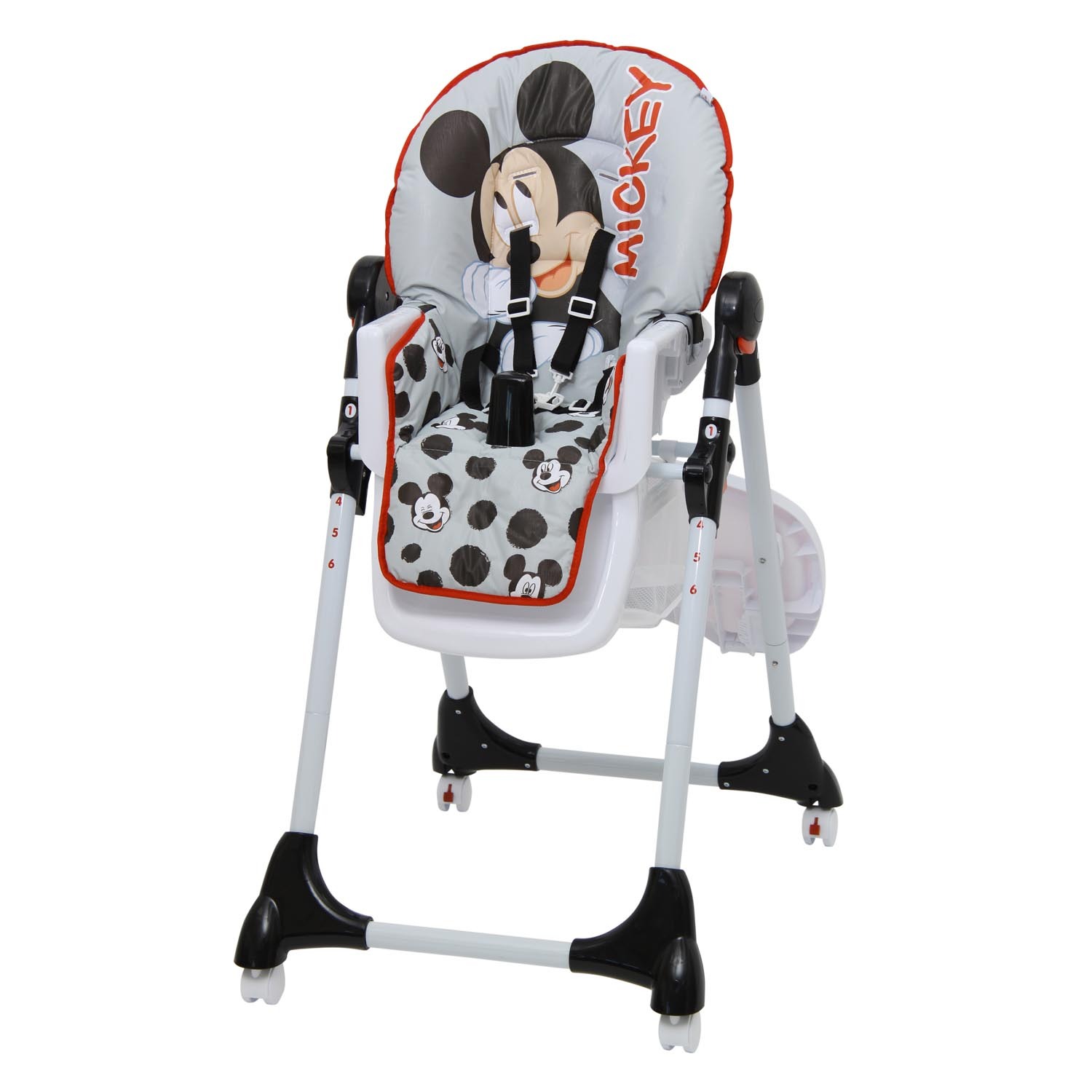 Стульчик для кормления Polini kids Disney baby 470 Микки Маус Серый - фото 7