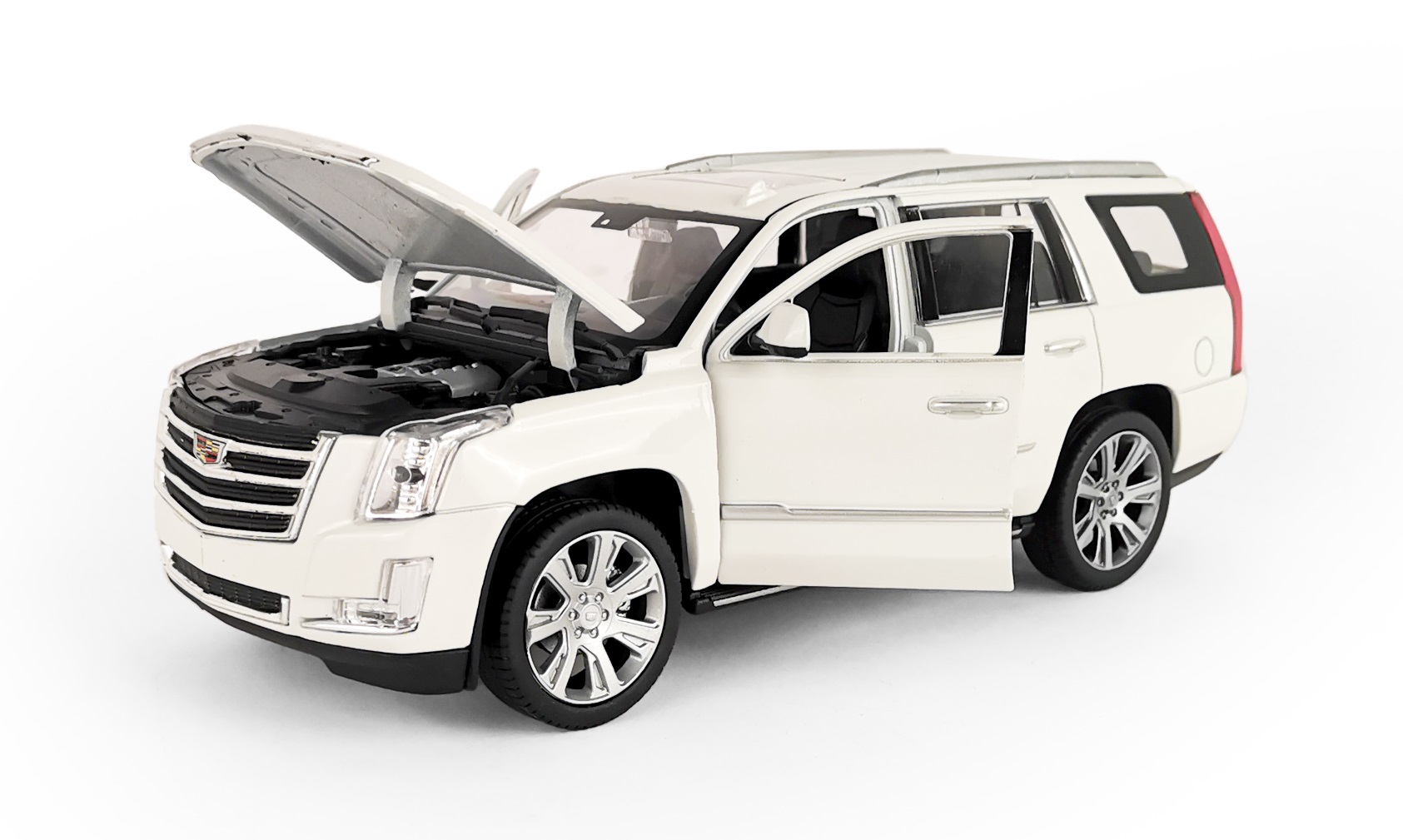 Автомобиль Welly Cadillac Escalade 1:24 белый 24084W - фото 3