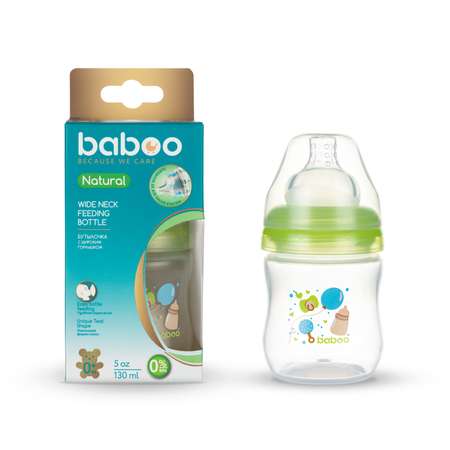 Бутылочка BABOO Baby Shower 130мл 3-103