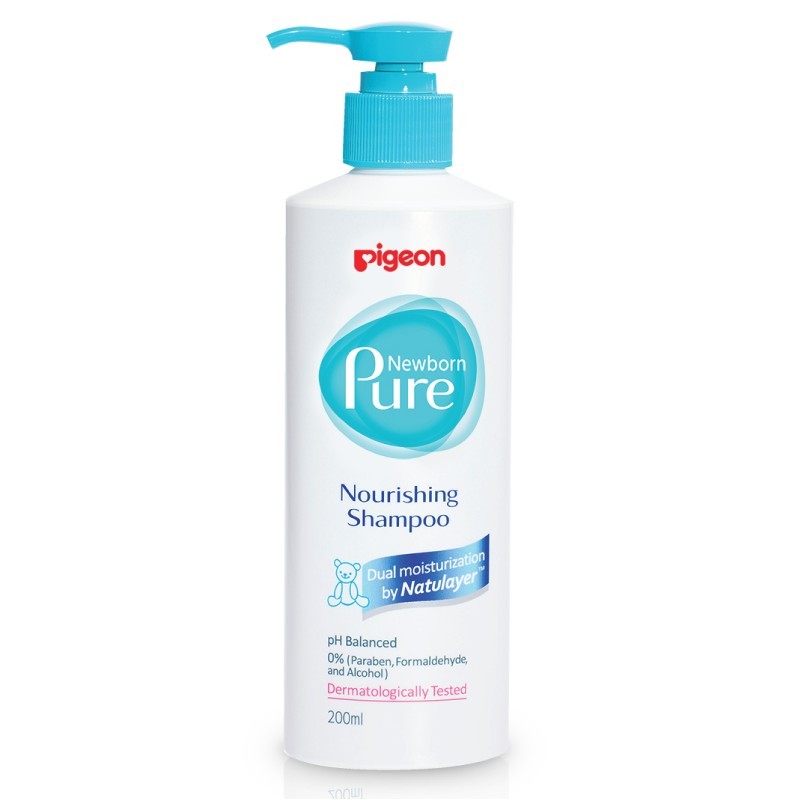 Питательный шампунь Pigeon Newborn Pure Nourishing Shampoo 0+ мес. 200мл - фото 1