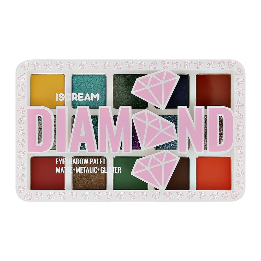 Палетка теней ISCREAM diamond fiesta тон 01-15 - фото 4