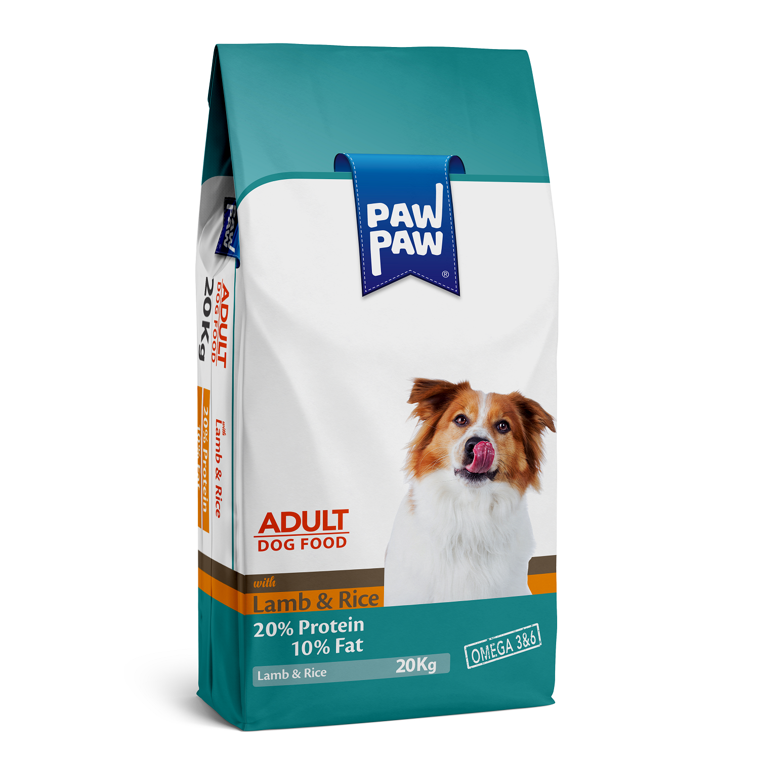 Корм для собак Paw paw 20кг Adult Dog Food with Lamb and Rice с ягненком и рисом сухой - фото 1