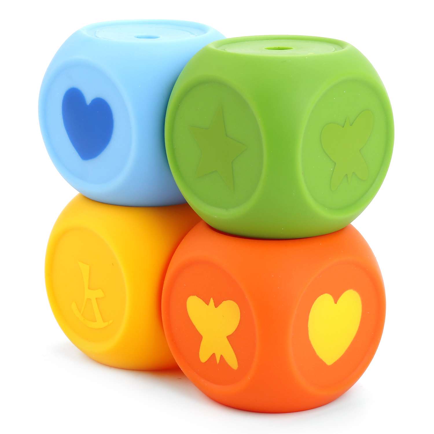 Набор Играем вместе кубы в сетке для ванны 4 игрушки - фото 1