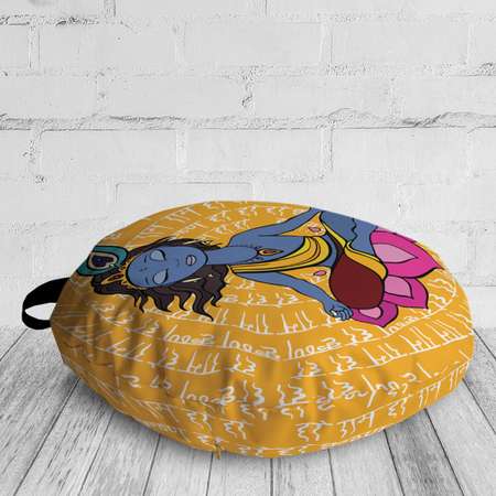 Декоративная подушка-сидушка JoyArty Медитация божества