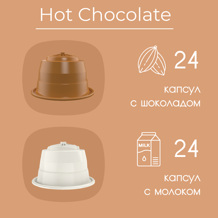 Горячий шоколад в капсулах Single Cup Coffee Hot chocolate 48 шт.