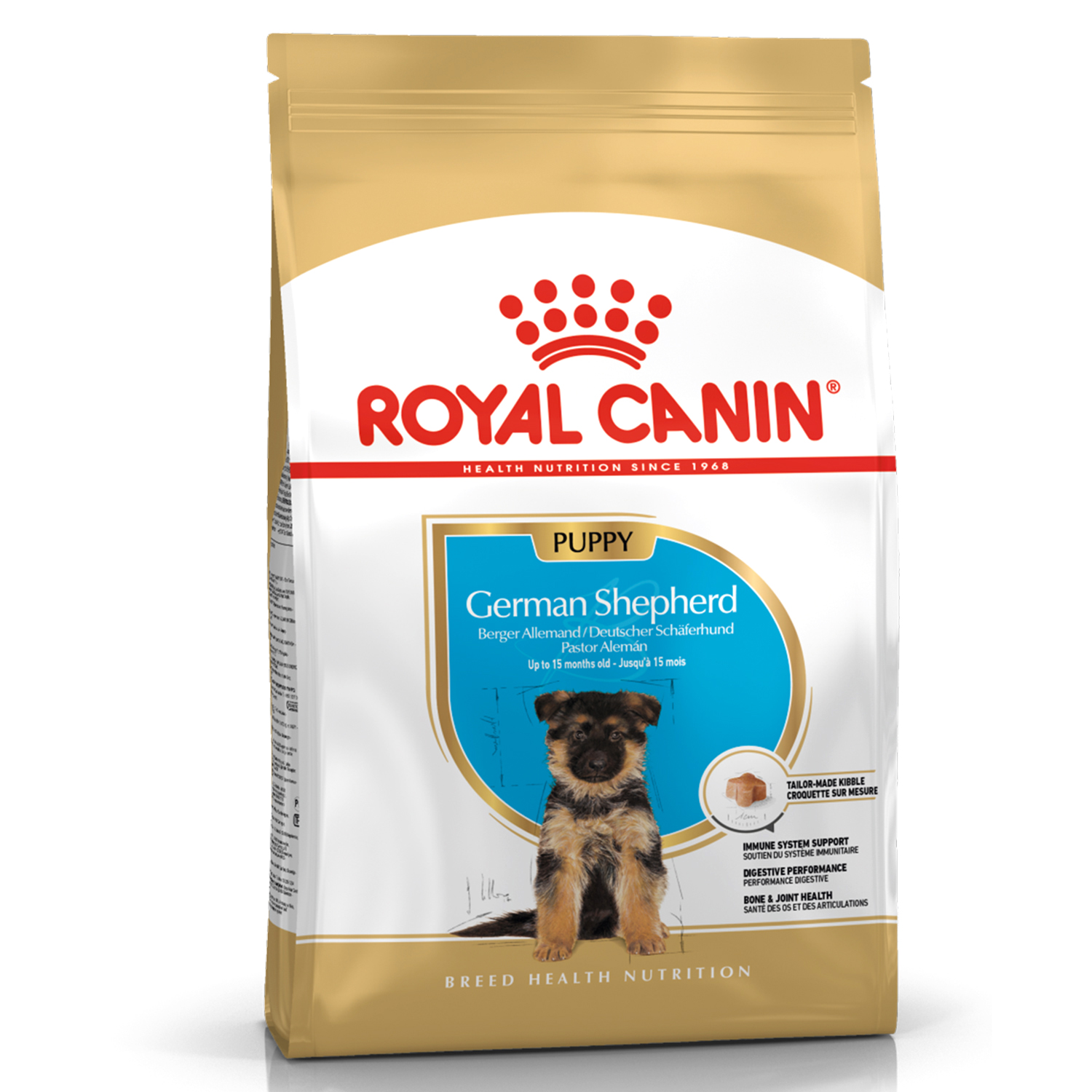 Корм для щенков ROYAL CANIN German Shepherd Puppy породы немецкая овчарка  12кг купить по цене 8214 ₽ с доставкой в Москве и России, отзывы, фото