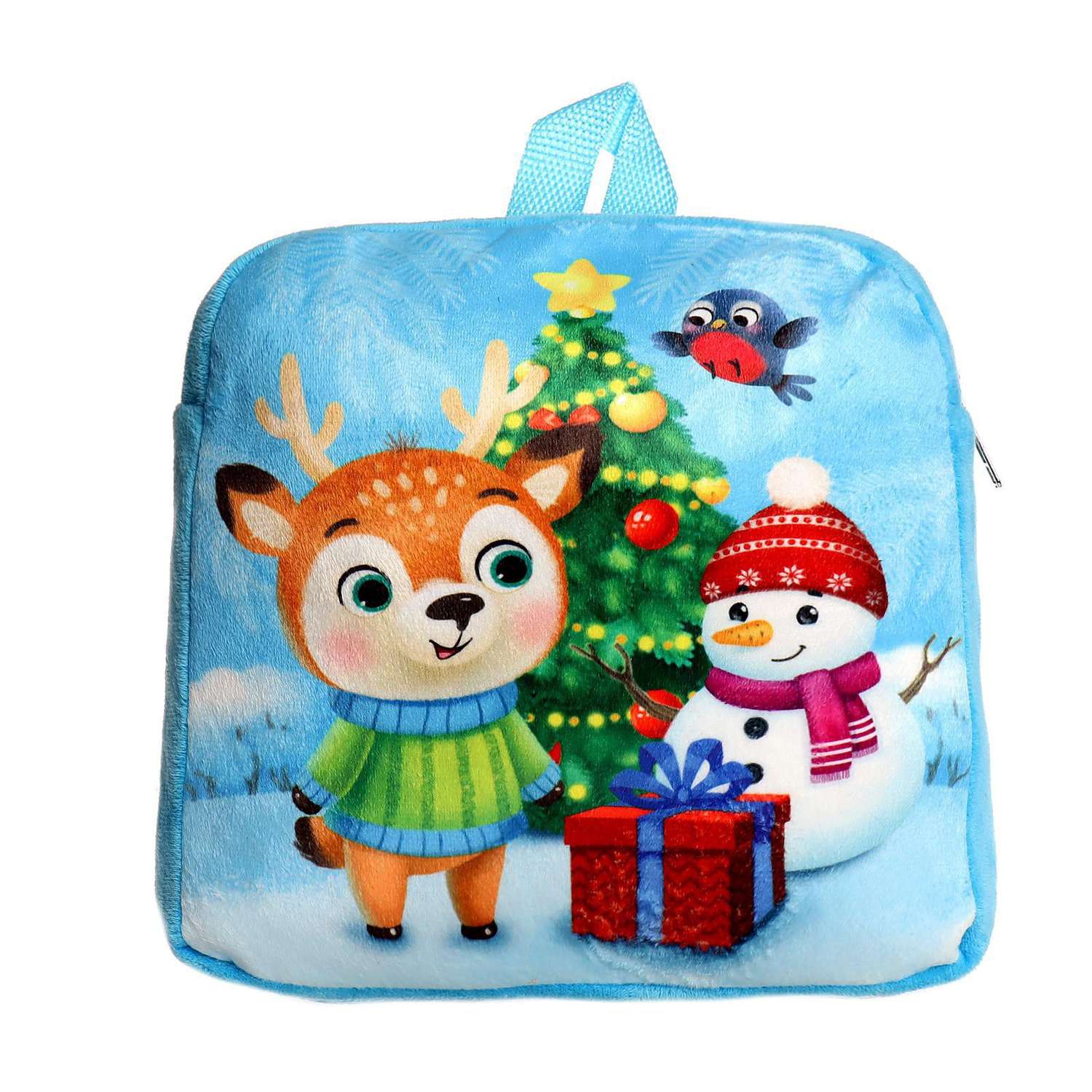 Рюкзак Milo Toys детский «Олень и снеговик» 27х29 см - фото 8