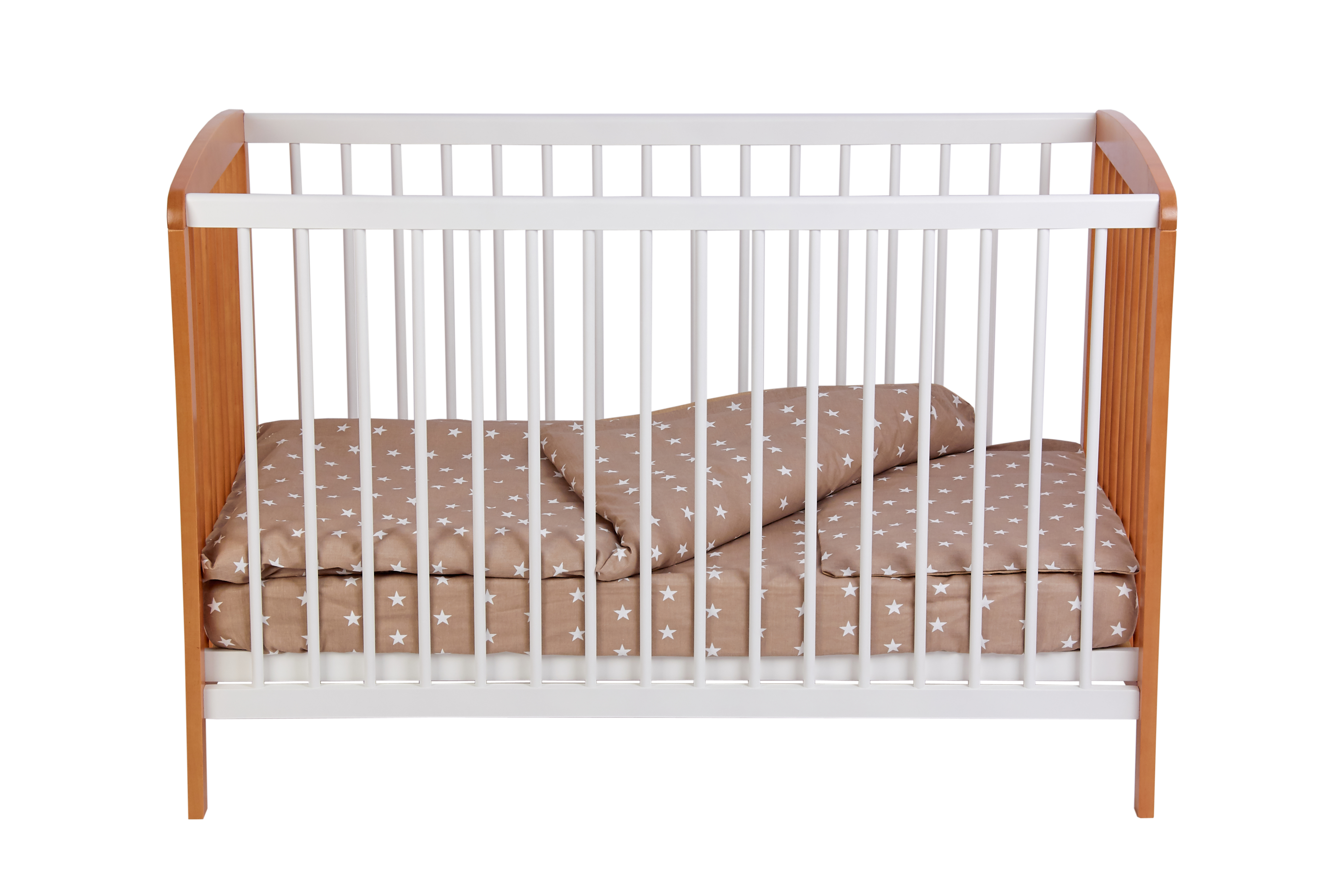 Детская кроватка Polini kids прямоугольная, без маятника (бук, белый) - фото 14