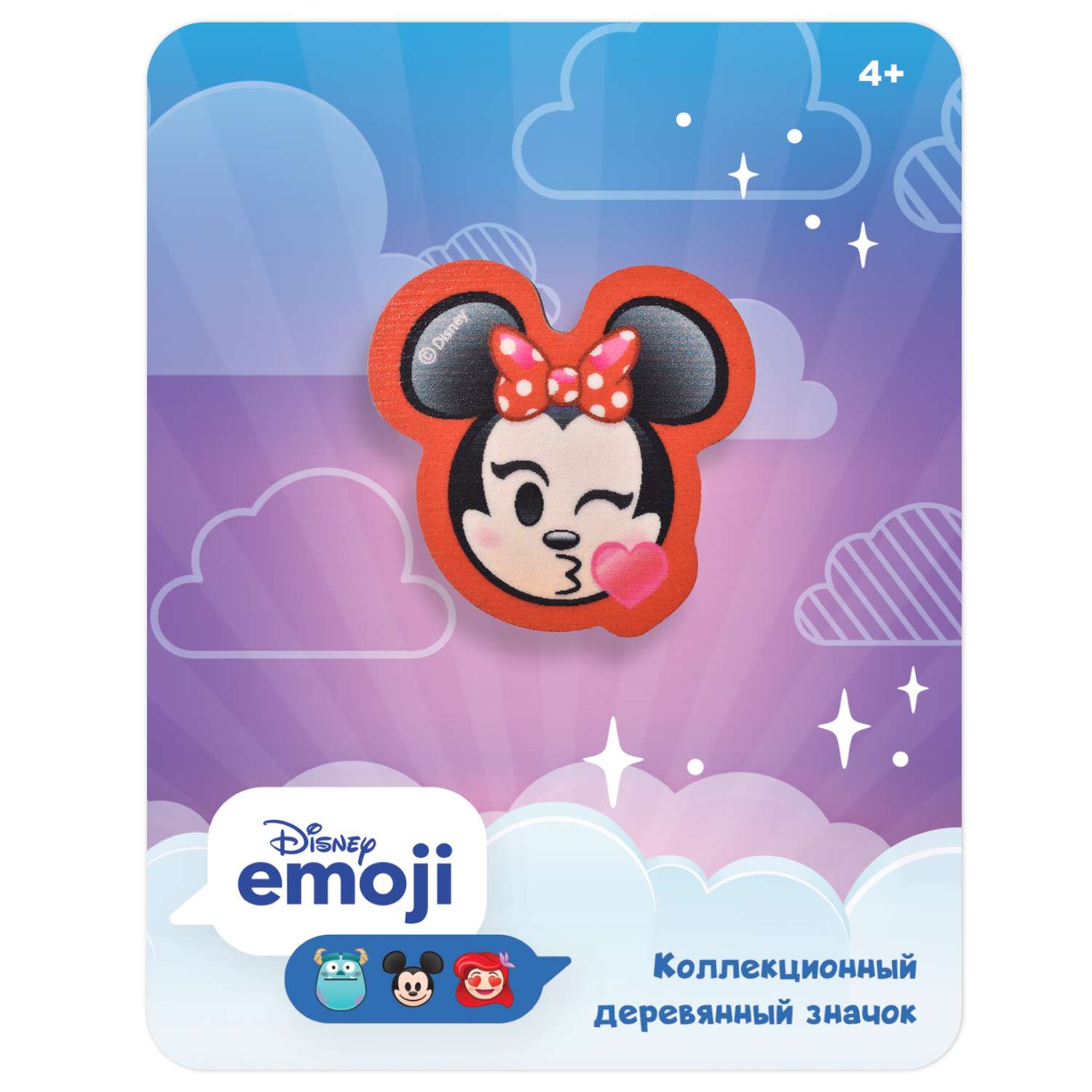 Значок Disney Emoji Минни Маус Поцелуй 69598 - фото 2