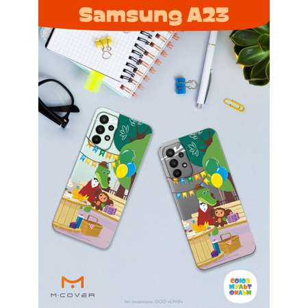 Силиконовый чехол Mcover для смартфона Samsung A23 Союзмультфильм День рождения раз в году