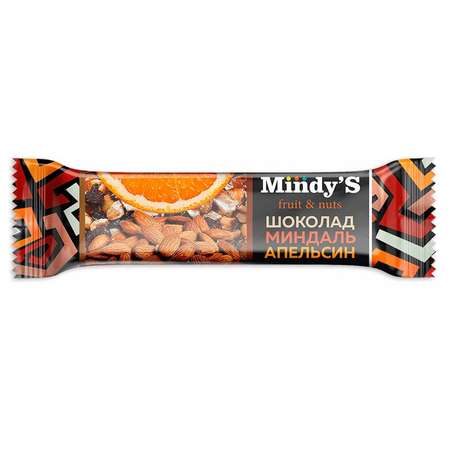 Батончик Mindys шоколад-миндаль-апельсин 35г