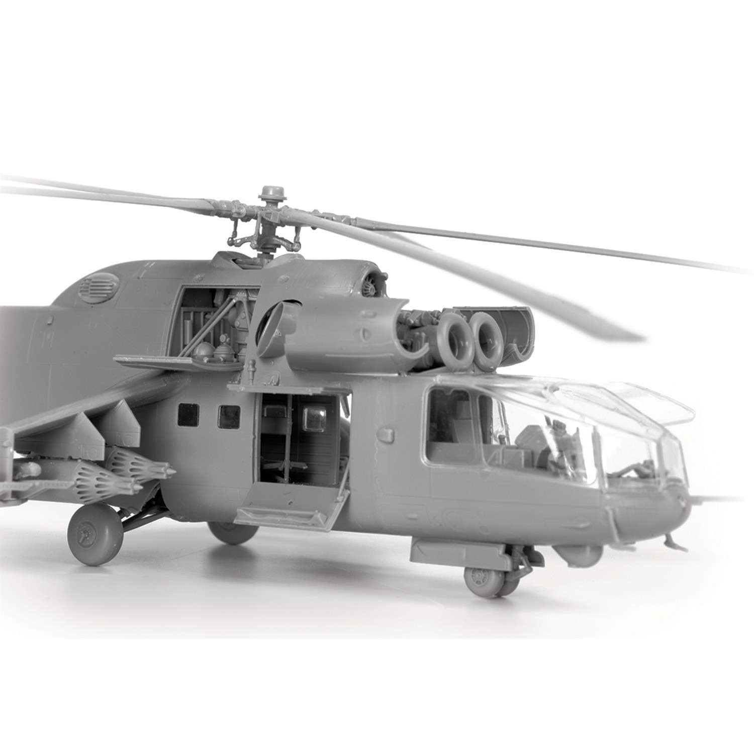 Модель для сборки Звезда Советский вертолет МИ-24А 7273 - фото 4