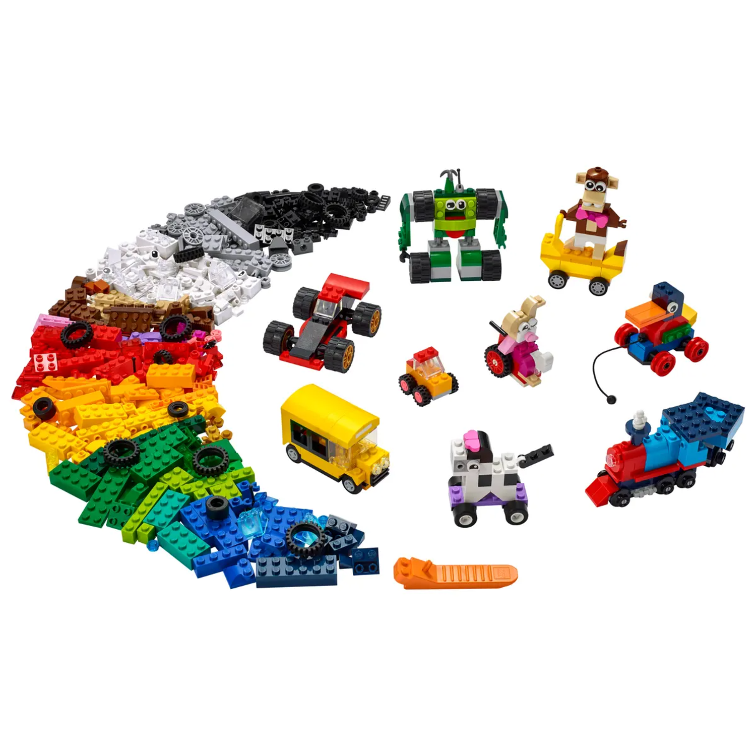 Конструктор LEGO Classic Кубики и колёса 11014 - фото 3