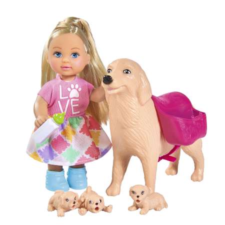 Кукла Evi Simba Еви с собачкой и щенками 5733072