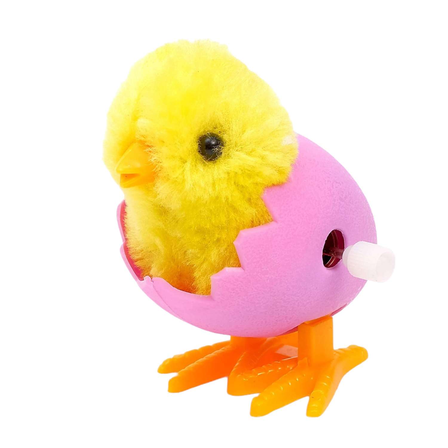 Заводная игрушка Shantou Chenghai Hongyuansheng Цыпленок в яйце фиолетовый - фото 1