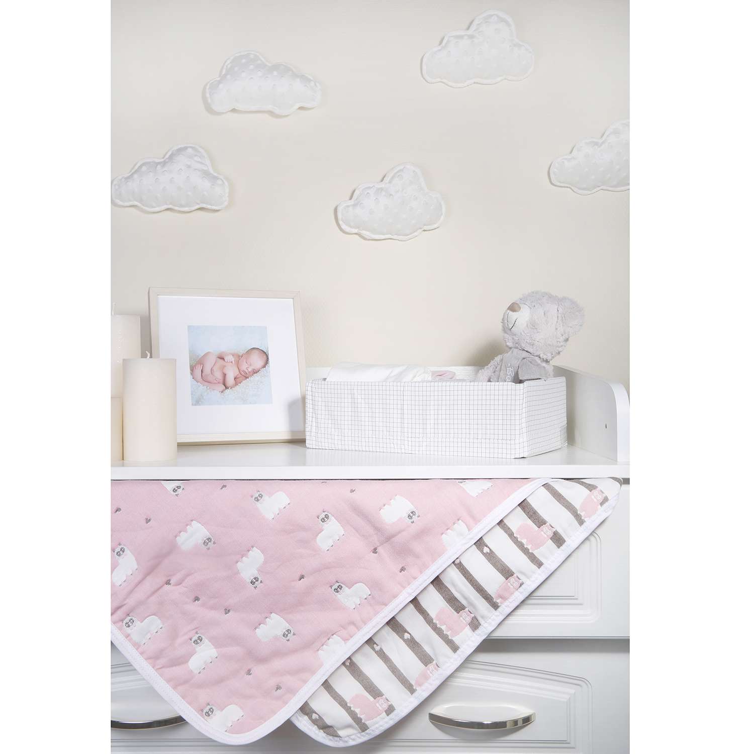 Одеяло BabyEdel Малыш Лама Розовое 23133 - фото 5