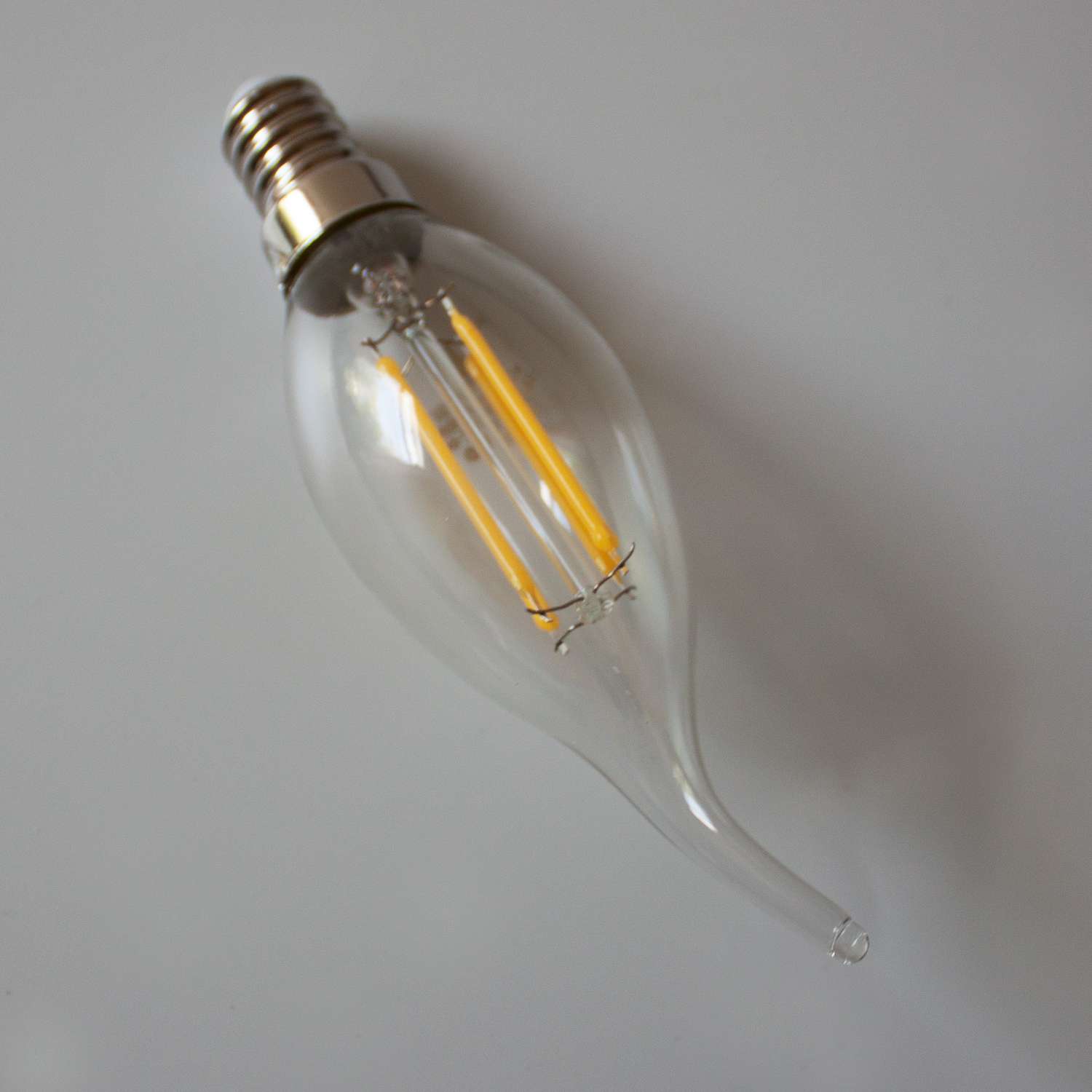 Лампа филаментная Фарлайт нитевидная прозрачная свеча на ветру СW35 11 Вт 4000 К Е14 - фото 2