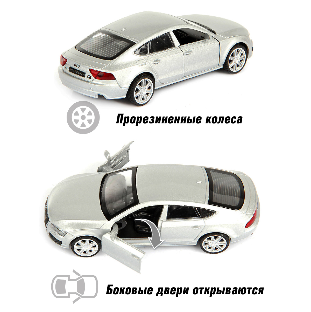 Автомобиль HOFFMANN Audi A7 1:43 58003 - фото 4