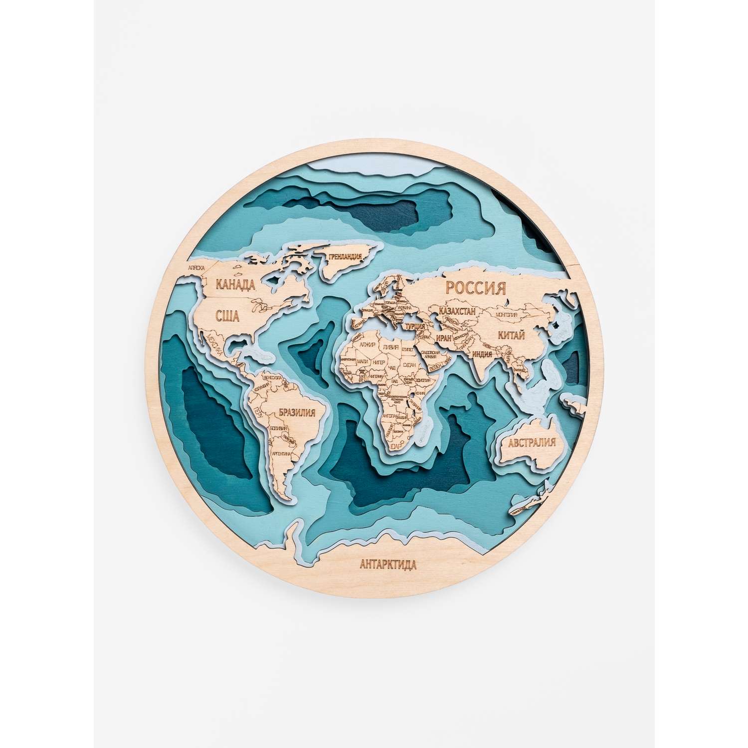 набор для творчества PipWood 3D Раскраска Карта мира - фото 3
