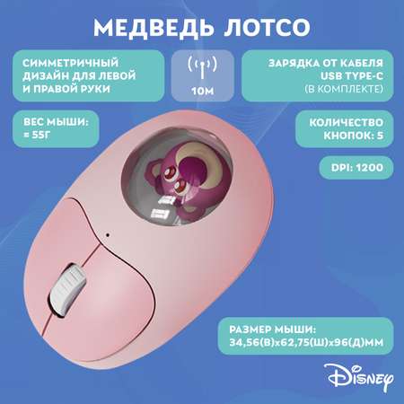 Мышь беспроводная Disney История игрушек Медведь Лотсо QS-MS02