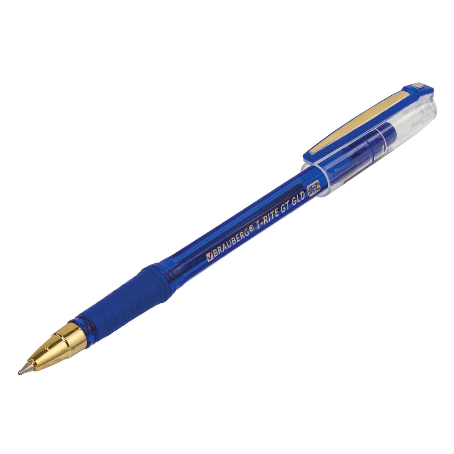 Ручки шариковые Brauberg синие набор 12 штук - фото 8