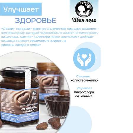 Десерт без сахара Иван-поле Сгущенка с какао 200 г