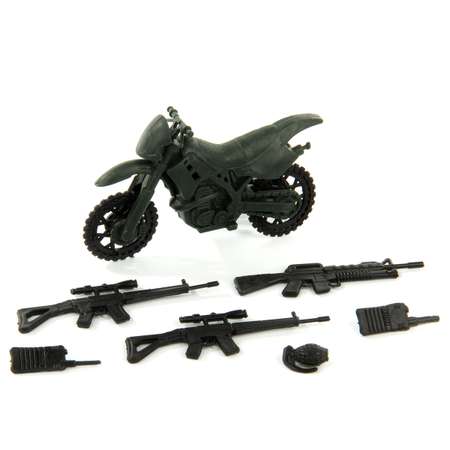 Солдатики Veld Co набор с мотоциклом