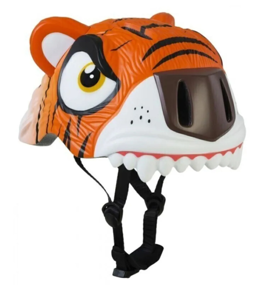 Шлем защитный Crazy Safety Orange Tiger с механизмом регулировки размера 49-55 см - фото 1