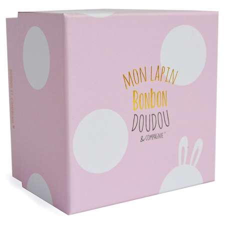 Кролик BonBon розовый 25 см Doudou et compagnie  Кролик BonBon розовый 25 см