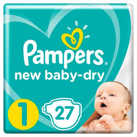 Подгузники Pampers New Baby-Dry 1 2-5кг 27шт