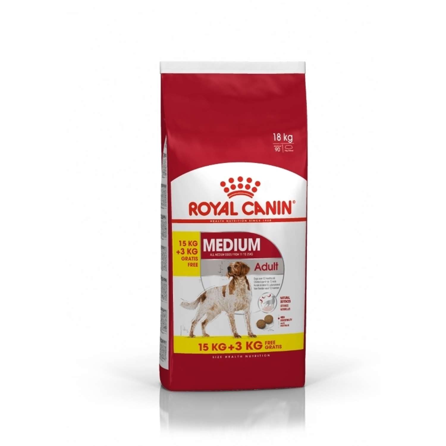 Корм для собак ROYAL CANIN средних пород 15кг+3кг - фото 1