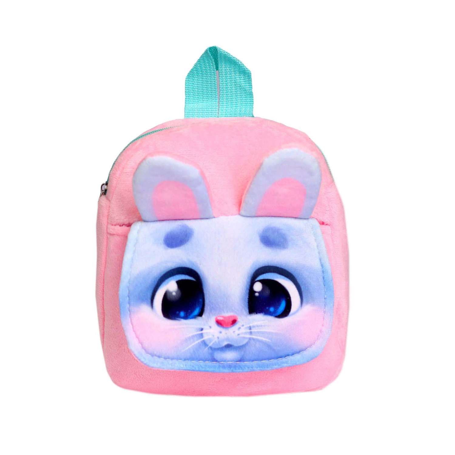 Детский рюкзак Milo Toys плюшевый Заяц 22х17 см с карманом - фото 1