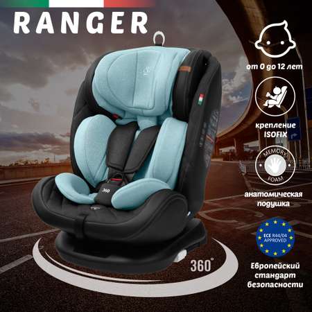 Автокресло 0-36кг Sweet Baby Ranger 360 isofix black blue