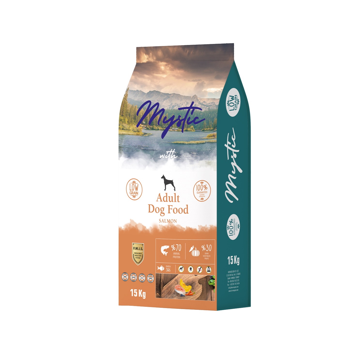 Корм для собак Mystic 15кг Adult Dog Food Salmon с лососем сухой - фото 1