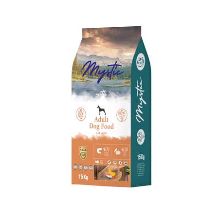 Корм для собак Mystic 15кг Adult Dog Food Salmon с лососем сухой