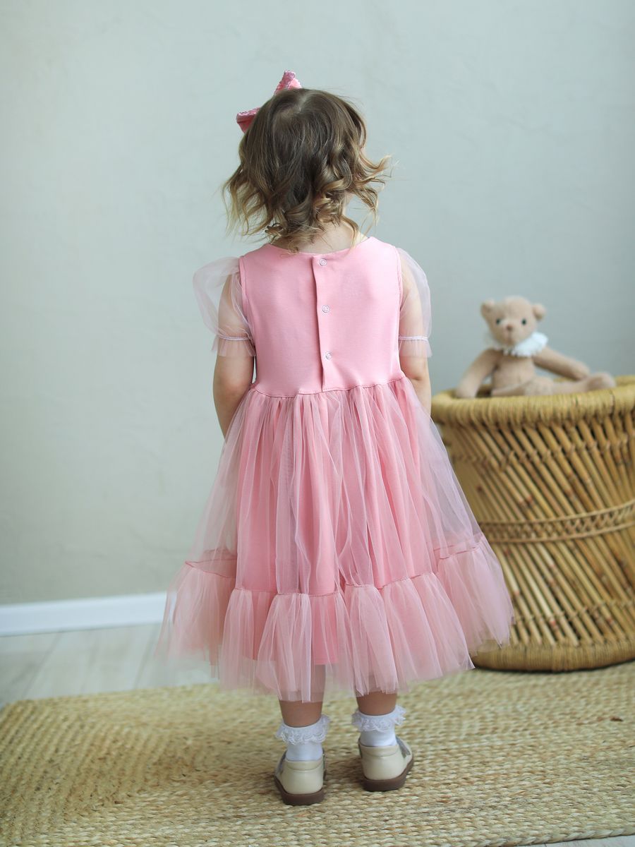 Платье Trendyco kids ТК616/румяна-Blush - фото 5