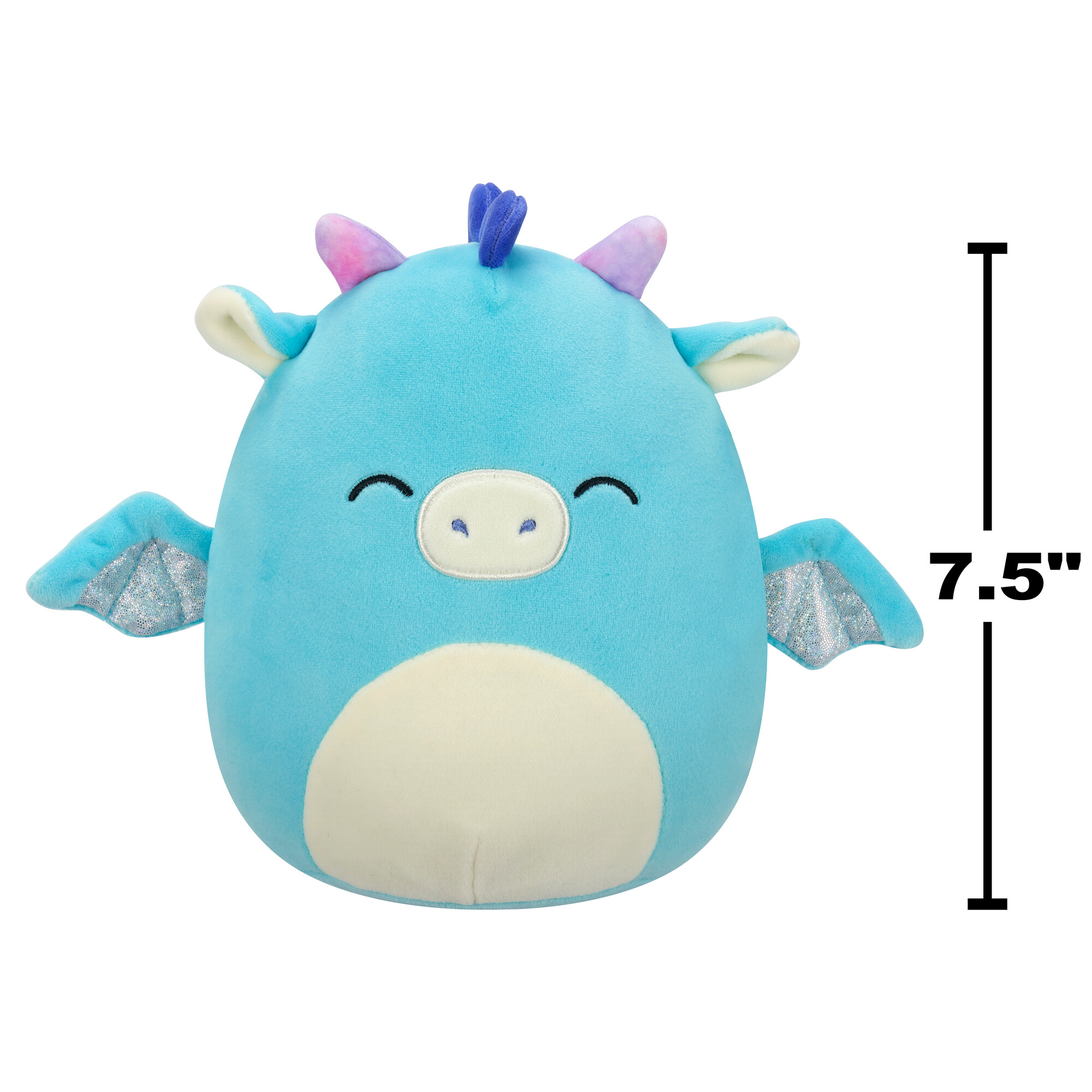 Игрушка мягкая Squishmallows Бирюзовый дракончик - фото 8