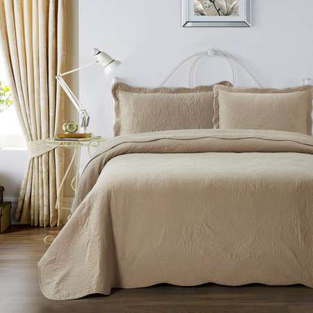 Плед Arya Home Collection на кровать евро диван Helena 250х260 комплект с наволочками 50х70
