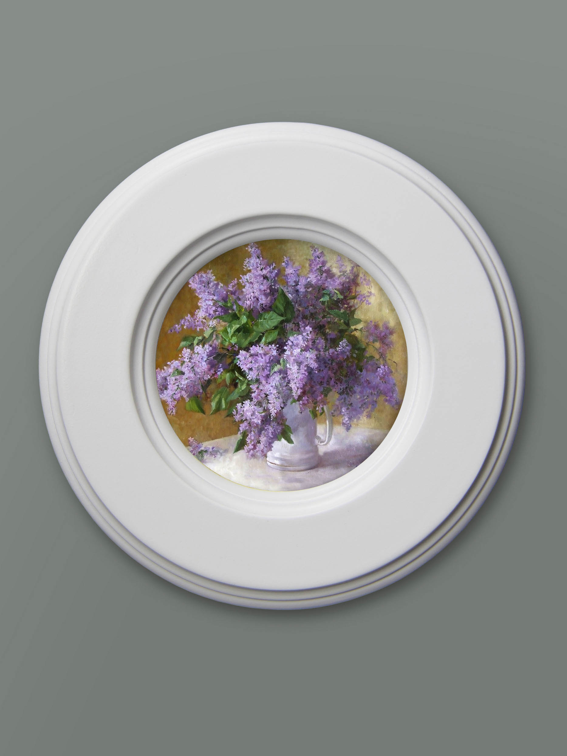 Картина в круглой раме 17.5 см Elenadecor Цветы - фото 1
