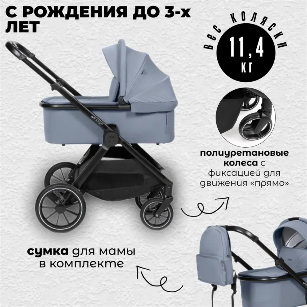 Коляска 2 в 1 agex Agex play - фото 3