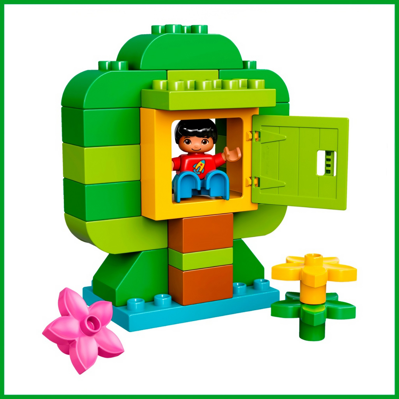 Игрушка LX Конструктор Duplo Мир животных и домов 166 деталей - фото 6